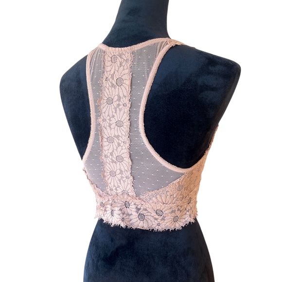 🌼3 for 25 - Aerie Lace Racerback Bralette - Tan - Picture 3 of 3